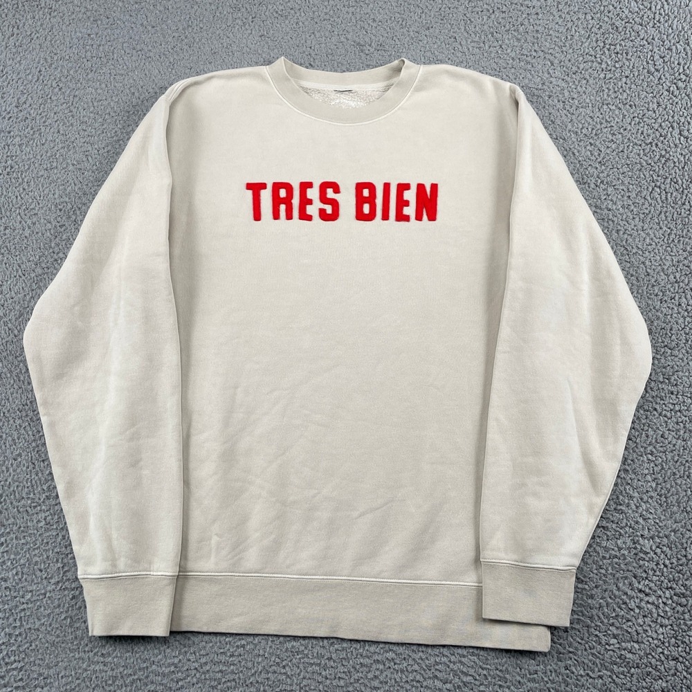 Magill Sweatshirt Mens M Beige Tres Bien Crewneck Independent Trading PRM3500C